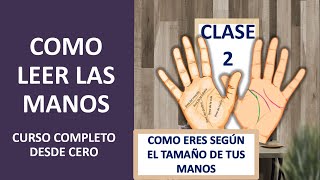 Como leer las Manos Clase 2 Quiromancia paso a paso desde cero [upl. by Emmalee]