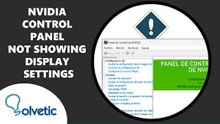 NVIDIA Control Panel Not Showing Display Settings [upl. by Dearden]