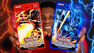 YuGiOh EGYPTIAN GOD DUEL Obelisk VS Slifer Decks [upl. by Myrna607]