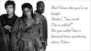 Rihanna  Four Five Seconds Lyrics Official [upl. by Alves]