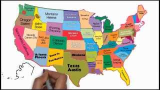 The 50 States and Capitals Song  Silly School Songs [upl. by Hanid406]