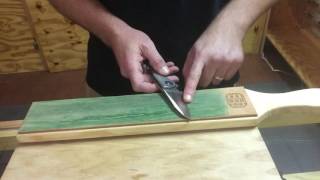 Knife stropping tutorial from USA Made Blade [upl. by Haramat290]