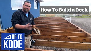 How to Build a Deck From Start to Finish [upl. by Oakley]