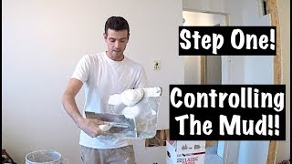 HOW TO USE A HAWK AND TROWELDRYWALL [upl. by Aihppa]