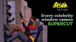 SUPERCUT Every Window Cameo in Batman 19661968 [upl. by Eiblehs]