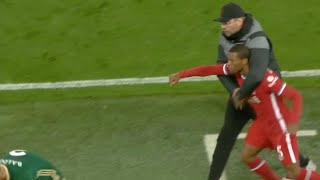 Jurgen Klopp holds back Wijnaldum [upl. by Anairda]