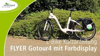 EBikeKurzanleitung – FLYER Gotour4 mit Farbdisplay [upl. by Aihtenak]