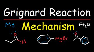 Grignard Reagent Synthesis Reaction Mechanism  Organic Chemistry [upl. by Bekaj]