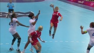 Womens Handball Group B Match  Norway v France  London 2012 Olympics [upl. by Ihdin]