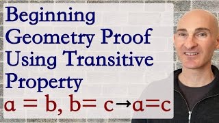 Beginning Geometry Proof Using Transitive Property [upl. by Vida]