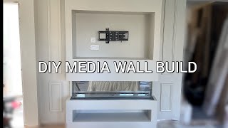 DIY Media Wall Build  PT2 [upl. by Karlise]