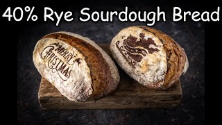 40 Rye Sourdough Bread [upl. by Nnahgem]