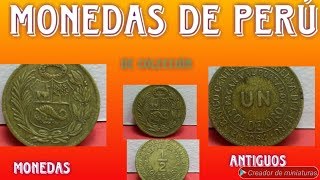 HERMOSAS MONEDAS DE COLECCION DE PERU [upl. by Aehcsrop17]