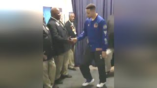 Stephen Curry PreGame Ritual Dance BBQ and Foot Massage [upl. by Mela]