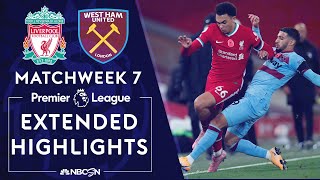 Liverpool v West Ham  PREMIER LEAGUE HIGHLIGHTS  10312020  NBC Sports [upl. by Analle]