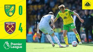 HIGHLIGHTS  Norwich City 04 West Ham United [upl. by Ardnek909]