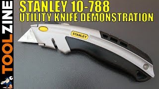 Stanley 10788 Utility Knife Instructions and Demonstration [upl. by Anaujat457]