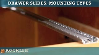 Drawer Slide Tutorial Mounting Types [upl. by Daphna]