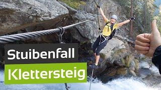 Spektakulärer Klettersteig am Stuibenfall Der höchste Wasserfall in Tirol [upl. by Rosie208]