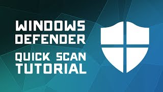 How to Scan for Viruses with Windows Defender  Windows 10 Tutorial [upl. by Wicks]