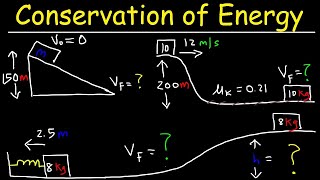 Conservation of Energy Physics Problems [upl. by Josler910]