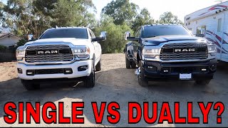 SQUAT TEST WITH RAM 3500 SINGLE WHEEL VS DUALLY [upl. by Spark]