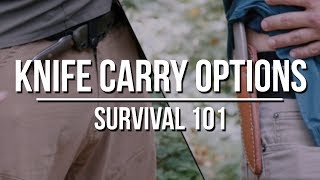 Fixed Blade Knife Carry Options [upl. by Saref172]