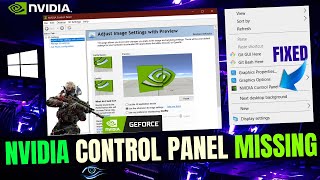 Nvidia Control Panel Display Settings Missing Windows 10 amp 11  Nvidia Control Panel Missing  2024 [upl. by Pierre]