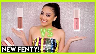 FENTY BEAUTY FUSSY GLOSS BOMB REVIEW  FUY [upl. by Hultgren]