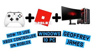 Roblox Xbox One Controller For Windows 10 PC  How to connect Bluetooth or Wired [upl. by Ihcur]