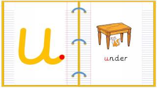 Lowercase Alphabet Letter U Learn to Read and Write [upl. by Kenway]