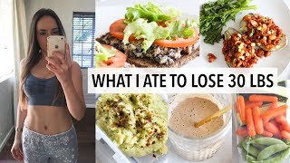 WHAT I ATE TO LOSE 30 LBS IN 12 WEEKS [upl. by Enilarac]