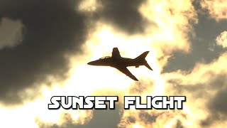 Sunset Flight BAe Hawk Mk66 Dani Affolter [upl. by Aramo285]