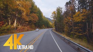 4K 60fps Scenic Drive with Music  US 2 Road Stevens Pass Highway 2 [upl. by Affrica]