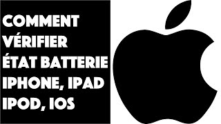 Comment vérifier létat de la batterie iPhone iPad iPod IOS [upl. by Lebasiairam]