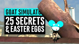 Goat Simulator  25 Secrets and Easter Eggs [upl. by Pantia]