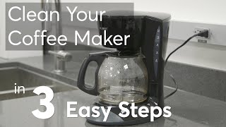 How to Clean a Coffee Maker in 3 Steps  Consumer Reports [upl. by Kelbee]