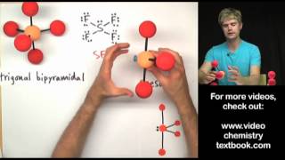 VSEPR Theory Part 2 Trigonal Bipyramidal Family [upl. by Anelim333]