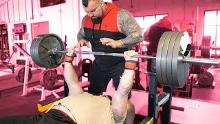 500LB BENCH PRESS WITH EDDIE HALL [upl. by Rbma]