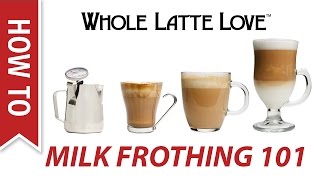 Milk Frothing for Beginners [upl. by Rehotsirhc]