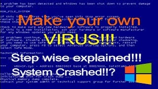 HOW TO MAKE YOUR OWN COMPUTER VIRUS  Beginner  TechWagon [upl. by Une680]