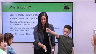 Tuning Fork Classroom Demonstration Sound Vibrations [upl. by Brantley]