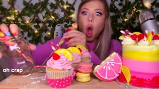 HUNNIBEE DROPPING THINGS FOR 3 MINUTES STRAIGHT ASMR FOOD FALLING COMPILATION [upl. by Atiugram]