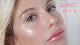 GLOSSY amp GLOWY MAKEUP ROUTINE [upl. by Gothar142]