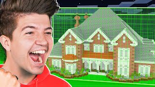 Building a Minecraft House But You HAVE to CHEAT [upl. by Marston]