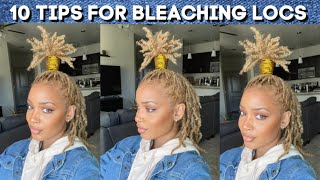 10 Tips for Bleaching Locs [upl. by Ahsaeit399]