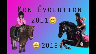 Mon évolution en équitation 🤩 [upl. by Akfir]