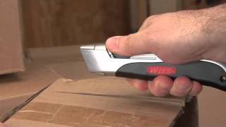 Wiss® AutoRetracting Utility Knife Demo [upl. by Ettelliw90]