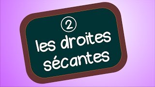 Les droites sécantes [upl. by Eikcid]