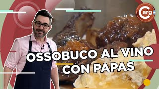 OSSOBUCO AL VINO TINTO CON PAPAS A LA CREMA [upl. by Eam]